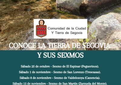 Segovia y sus Sexmos, Otoño de 2025
